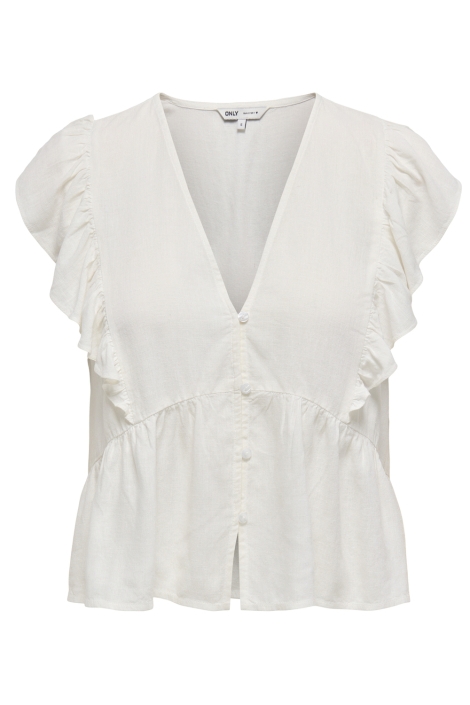 Only onlrian flonce s/s top wvn
